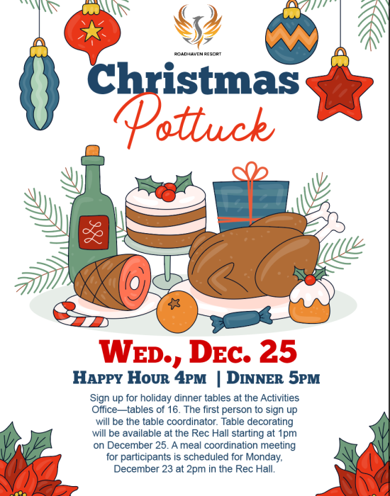 Christmas Potluck Flyer